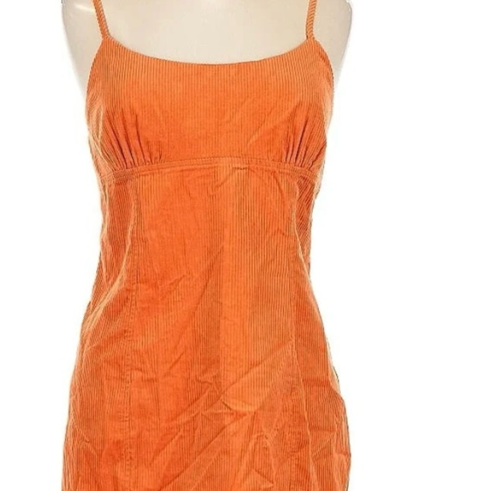 NWT Wild Fable Orange Corduroy Strappy Dress